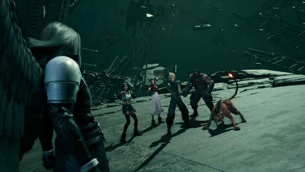 picture of the Sephiroth boss battle